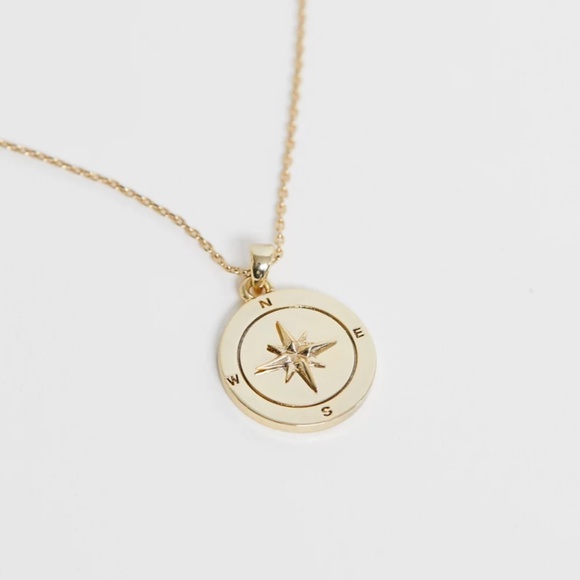 & Other Stories Compass Necklace - Picture 1 of 5
